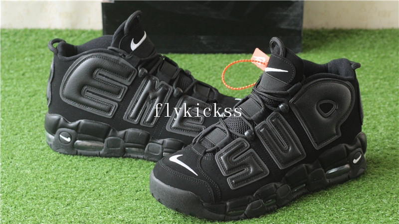 Supreme x Nike Air More Uptempo Black